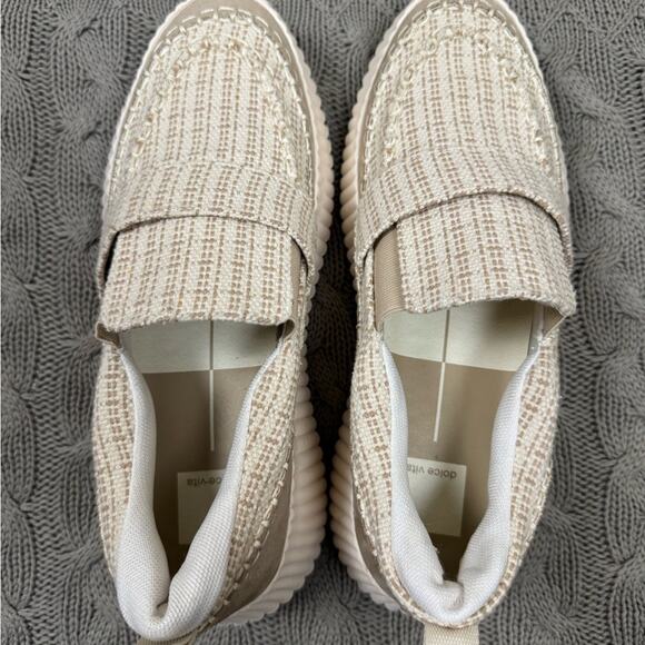 Dolce Vita Doya Neutral Tweed platform Slip On Sneaker ~ 8.5 - Picture 4 of 8